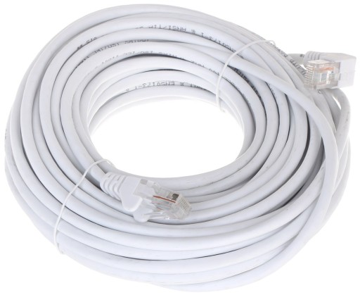 Kabel Patchcord RJ45 UTP Kat 5e 15m Prosty-Kątowy
