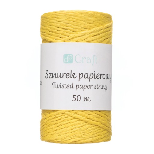 SZNUREK PAPIEROWY SKRĘCANY 50M ŻÓŁTY SPSZ-021 DP C