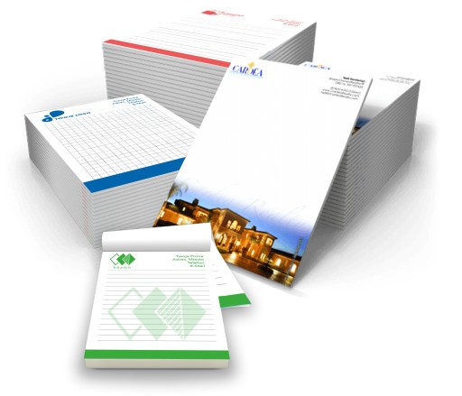 NOTES REKLAMOWY BLOK Z LOGO A6 100 szt. + PROJEKT GRATIS