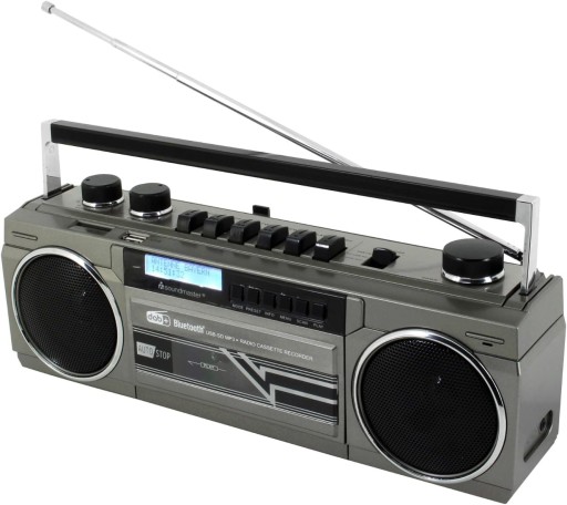Radiomagnetofon retro Soundmaster SRR70TI FM DAB+ USB Bluetooth kasety