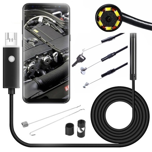ENDOSKOP KAMERA INSPEKCYJNA ANDROID PC USB 10M LED