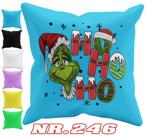 POSZEWKA NA PODUSZKĘ JAŚKA DO PRZEDSZKOLA GRINCH ŚWIĘTA + IMIĘ GRATIS