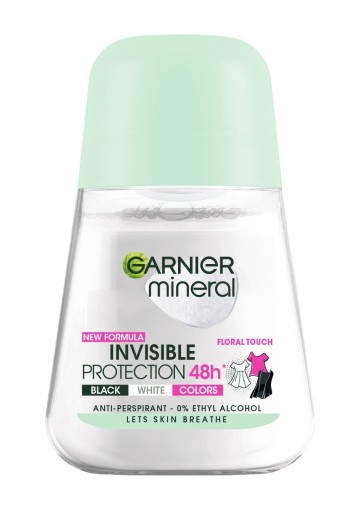 Garnier Mineral Dezodorant roll-on Invisible Protection 48h Floral Touch -