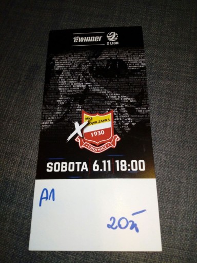 Bilet Olimpia Elbląg - Chojniczanka 6.11.2021