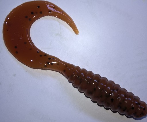 Manns Twister 5,5cm Brązowy z czarnym brokatem