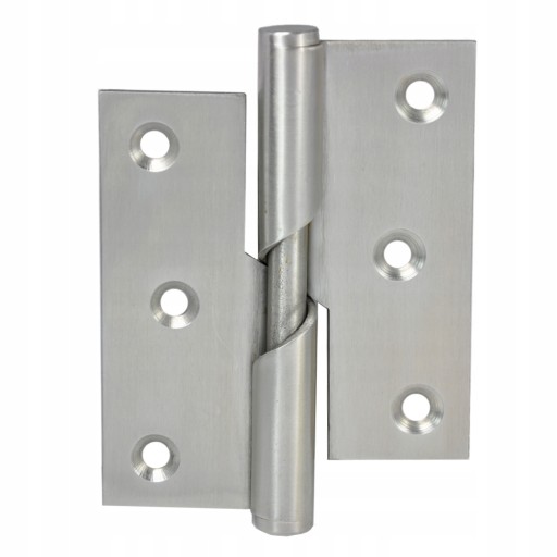 ZAWIAS DRZWIOWY WZNOSZONY 75x65 ROZŁĄCZNY STAL NIERDZEWNA INOX - PRAWY