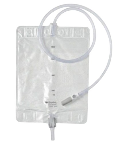 WOREK DO ZBIÓRKI MOCZU 1500ml Coloplast na noge
