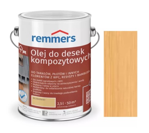 Olej do desek kompozytowych Remmers 2,5L bezbarwny