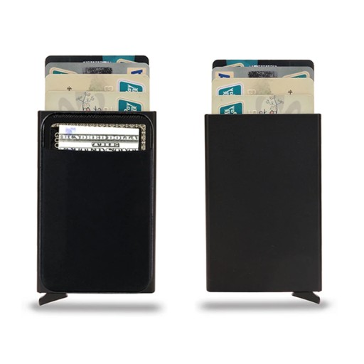 DIENQI Rfid Smart Wallet Card Holder Metal Thin Sl