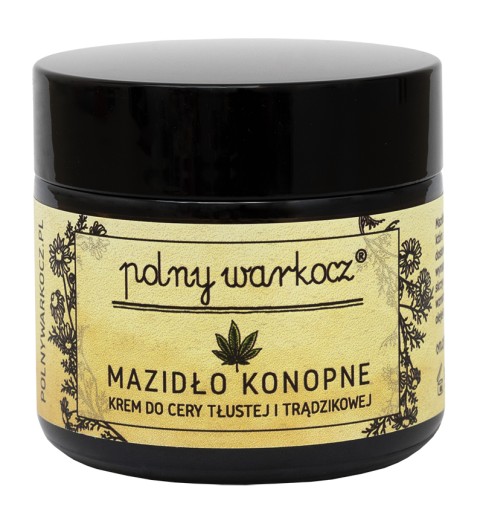 Polny Warkocz Mazidło konopne krem do cery tłustej i trądzikowej 50 ml