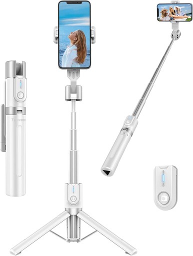 Profesjonalny kijek do selfie Tupwoon 1,1 m z pilotem do iPhone'a i Android