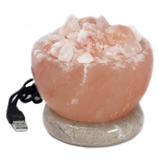 Lampa Solna Z Kawałkami Soli USB