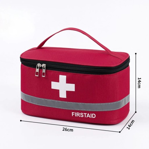 Portable First Aid Kit Bag Large Capacity Medicine Organizer Box Storage