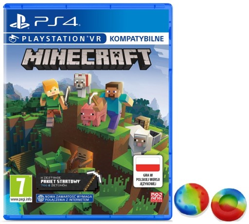 MINECRAFT STARTER COLLECTION REFRESH VR PS4 PL + GRATIS