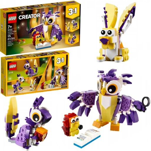 LEGO CREATOR 31125 FANTASTYCZNE LEŚNE STWORZENIA