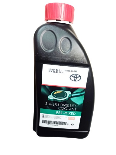 TOYOTA PŁYN CHŁODNICZY RÓŻOWY CHŁODNICA 1L