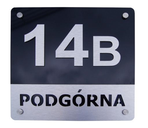 3D | 40x40 | Numer na dom Tabliczka adresowa ALU