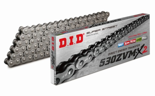 ŁAŃCUCH NAPĘDOWY DID 50 530 ZVMX-2 530ZVMX2 X-ring 114 ogniw + zakuwka