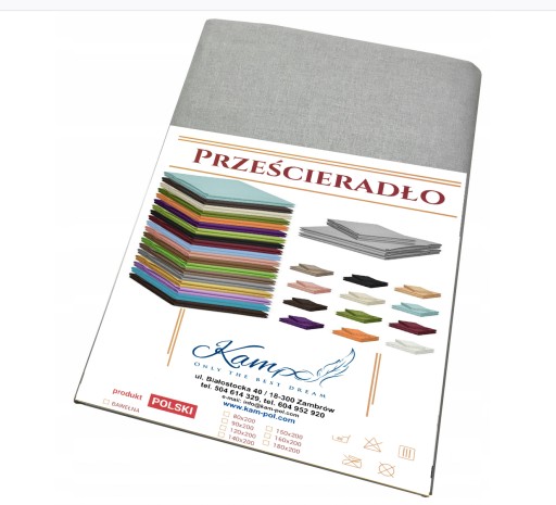 Grube Bawełniane prześcieradło tradycyjne 80x180