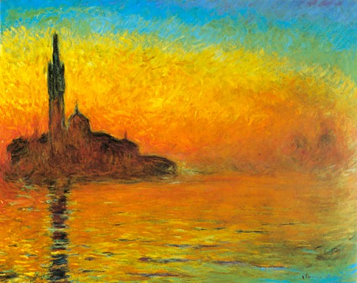 Re Claude Monet Zmierzch w Wenecji 80x60 obraz Lue