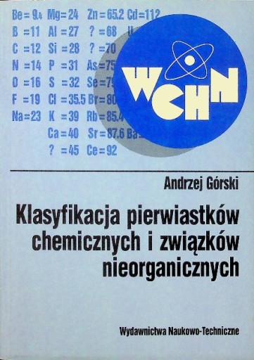 Klasyfikacja pierwiastków chemicznych i
