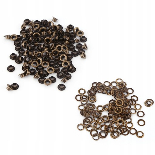 Oczka metalowe kaletnicze 5 mm 100 sztuk