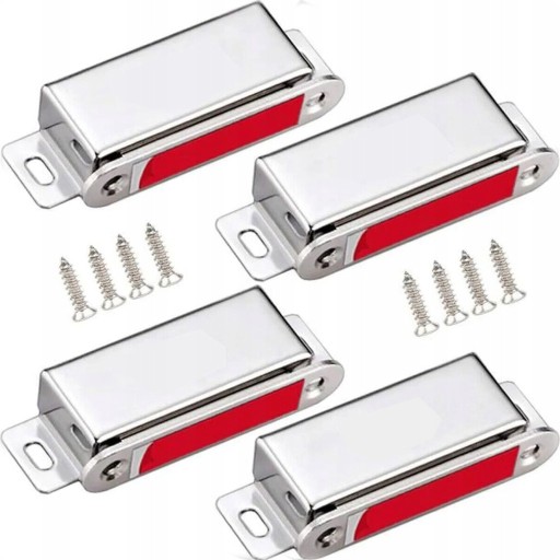 ZATRZASK ZAMEK MAGNETYCZNY MAGNES DRZWI SZAFEK 4 SZT