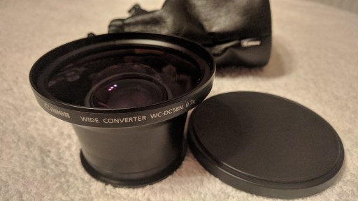 Konwerter CANON WIDE CONVERTER WC-DC58N 0.7X IDEAŁ