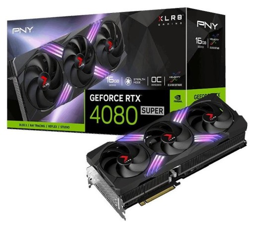 Karta graficzna PNY RTX 4080 SUPER XLR8 Gaming Verto Epic-X RGB OC 16GB