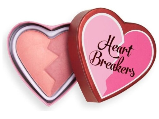 Róż do policzków prasowany różowy Makeup Revolution Heart Independent 10 g