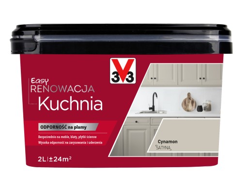 V33 FARBA RENOWACJA EASY KUCHNIA 2l CYNAMON