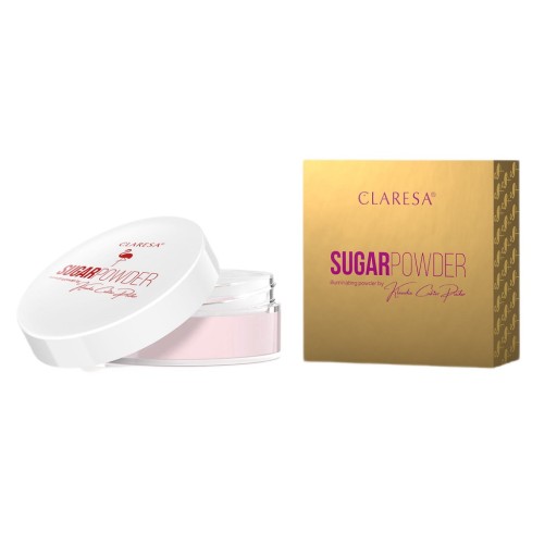 CLARESA SugarPowder sypki puder do twarzy rozświetlający 12g