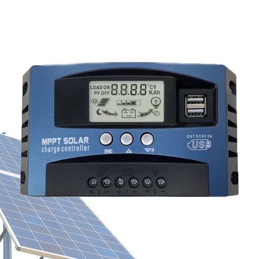 REGULATOR ŁADOWANIA SOLARNY KONTROLER 60A MPPT 12 V 24 V AUTO REGULOWANY