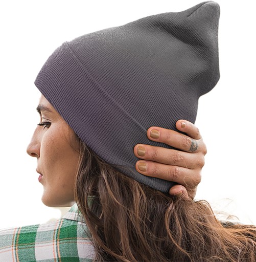 CZAPKA ZIMOWA KRASNAL BEANIE CIEPŁA GRUBA BORDOWA