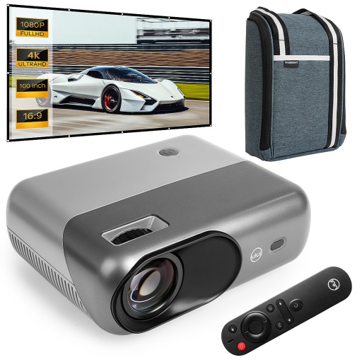 Projektor LED D1000 Wi-Fi Bluetooth + Ekran Torba