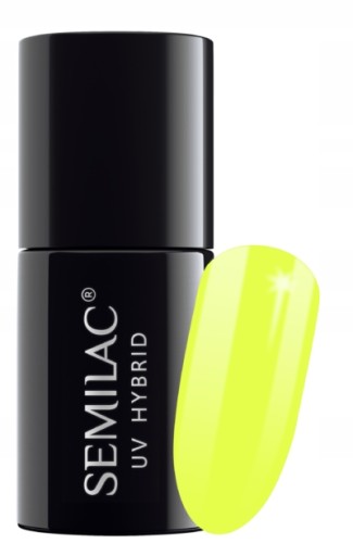 Semilac Lakier Hybrydowy 7 ml - 040 Canary Green