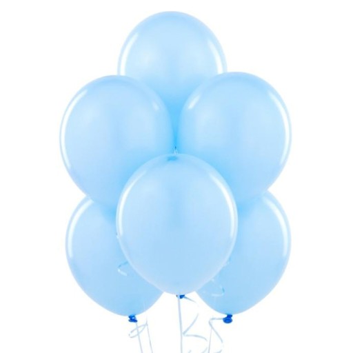 Duże BALONY BŁĘKITNE PASTELOWE - 50szt