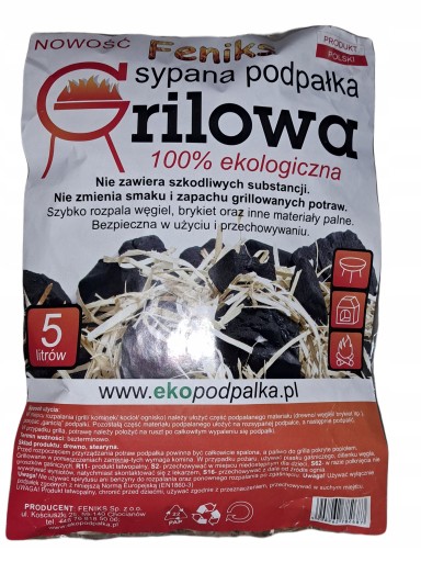 Rozpałka sypana Feniks 1 kg 5 l