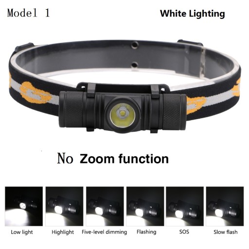 Sanyi xml-l2 lampa czołowa LED interfejs ładowania