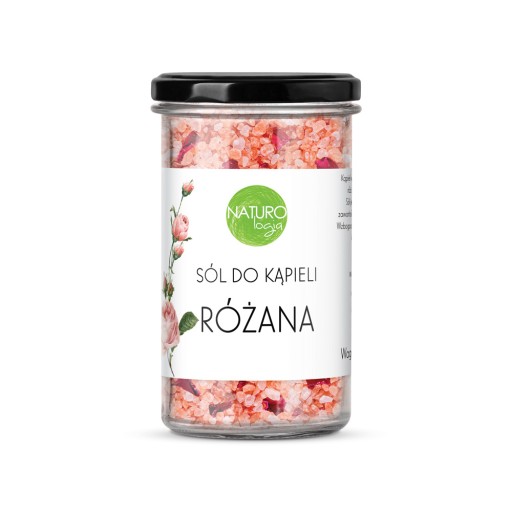Różana sól do kąpieli sól himalajska relaksująca