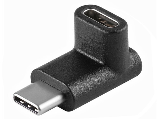 Adapter USB-C USB3.1 SuperSpeed+ 10Gb/s C/wtyk-C/gniazdo kątowy góra-dół