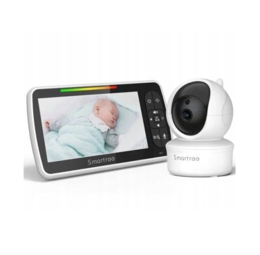 Elektroniczna Niania KAMERA NA ŻYWO LCD Tryb nocny Termometr HD 5 cali