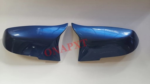 Niebieski dla BMW serii 3 F30 F34 serii 4 F32 F33 F36 1 para osłona lusterk