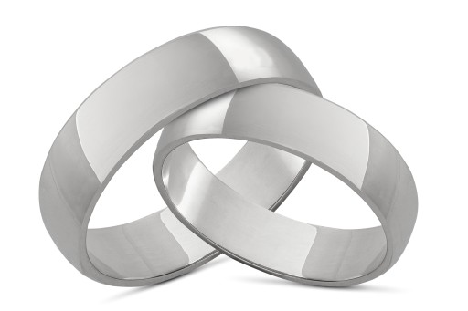 Obrączka srebrna próba 925+GRAWER 6mm OB18 ŚLUB