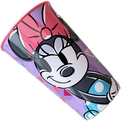 KUBEK DLA DZIECI MYSZKA MINNIE PLASTIKOWY 320ml 7,5x12cm OLDMAN wiek 4+