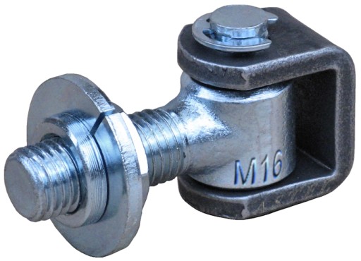 Zawias regulowany M16, do furtki bramy