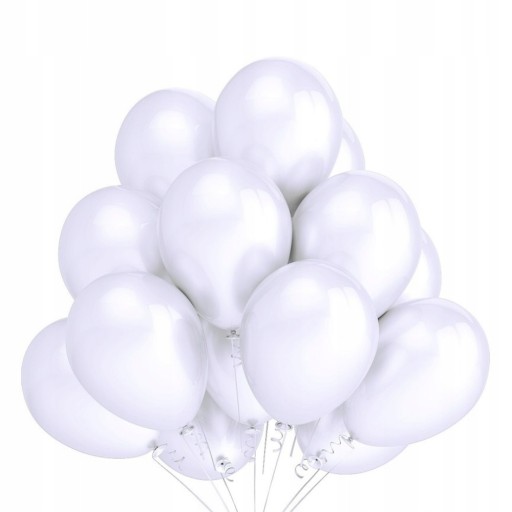 BALONY białe PASTELOWE 30cm 10 SZTUK balon ŚLUB