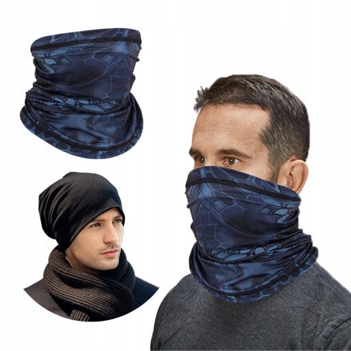 Komin sportowy wielofunkcyjny chusta bandana tunel na twarz szyję golf