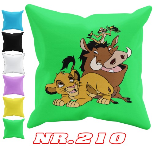 POSZEWKA NA PODUSZKĘ JAŚKA DO PRZEDSZKOLA TIMON PUMBA + IMIĘ GRATIS