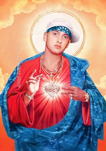 Słynny amerykański raper Eminem plakat artystycz